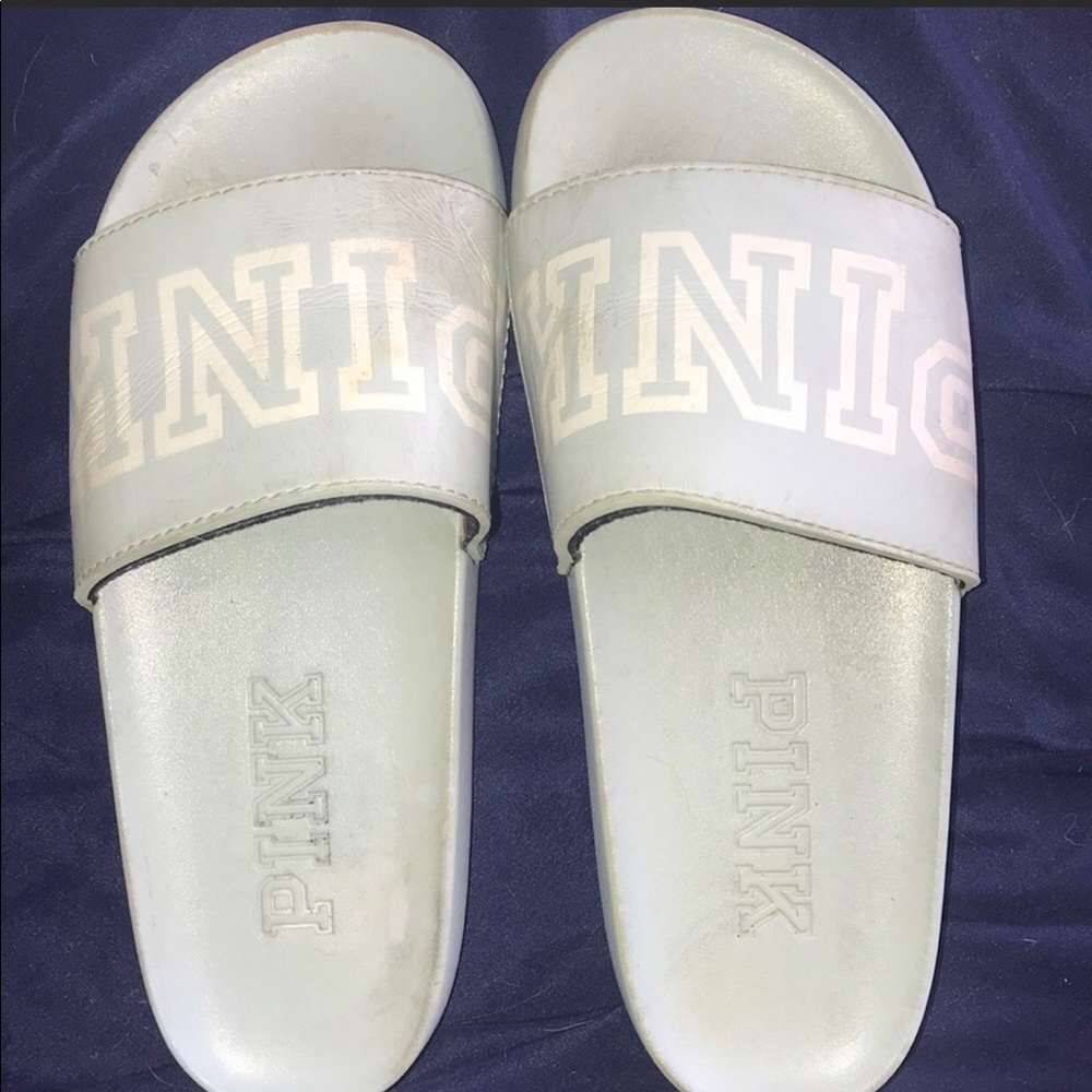 Pink baby blue slides